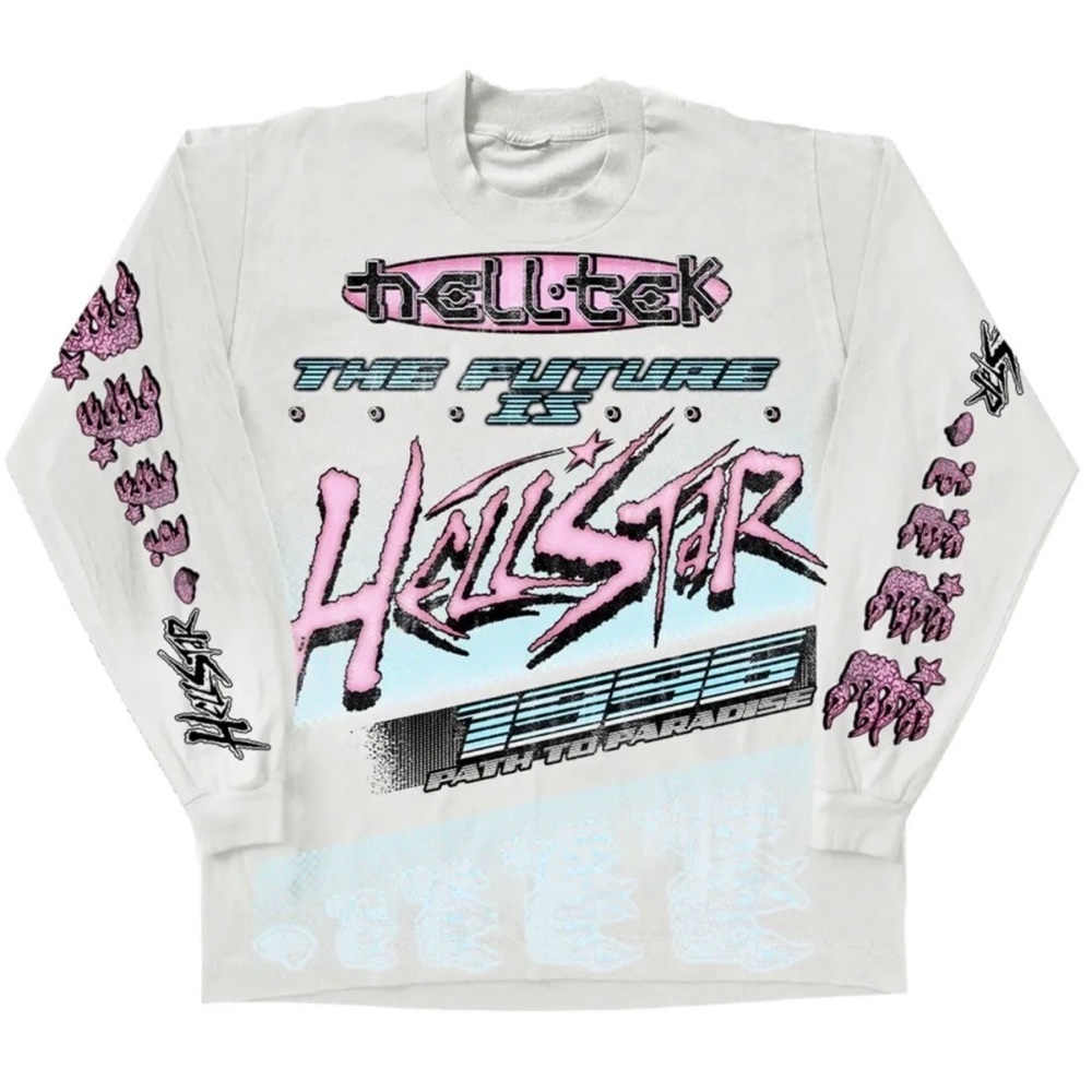 Hellstar Brain Racer Long Sleeve Tee Size LARGE